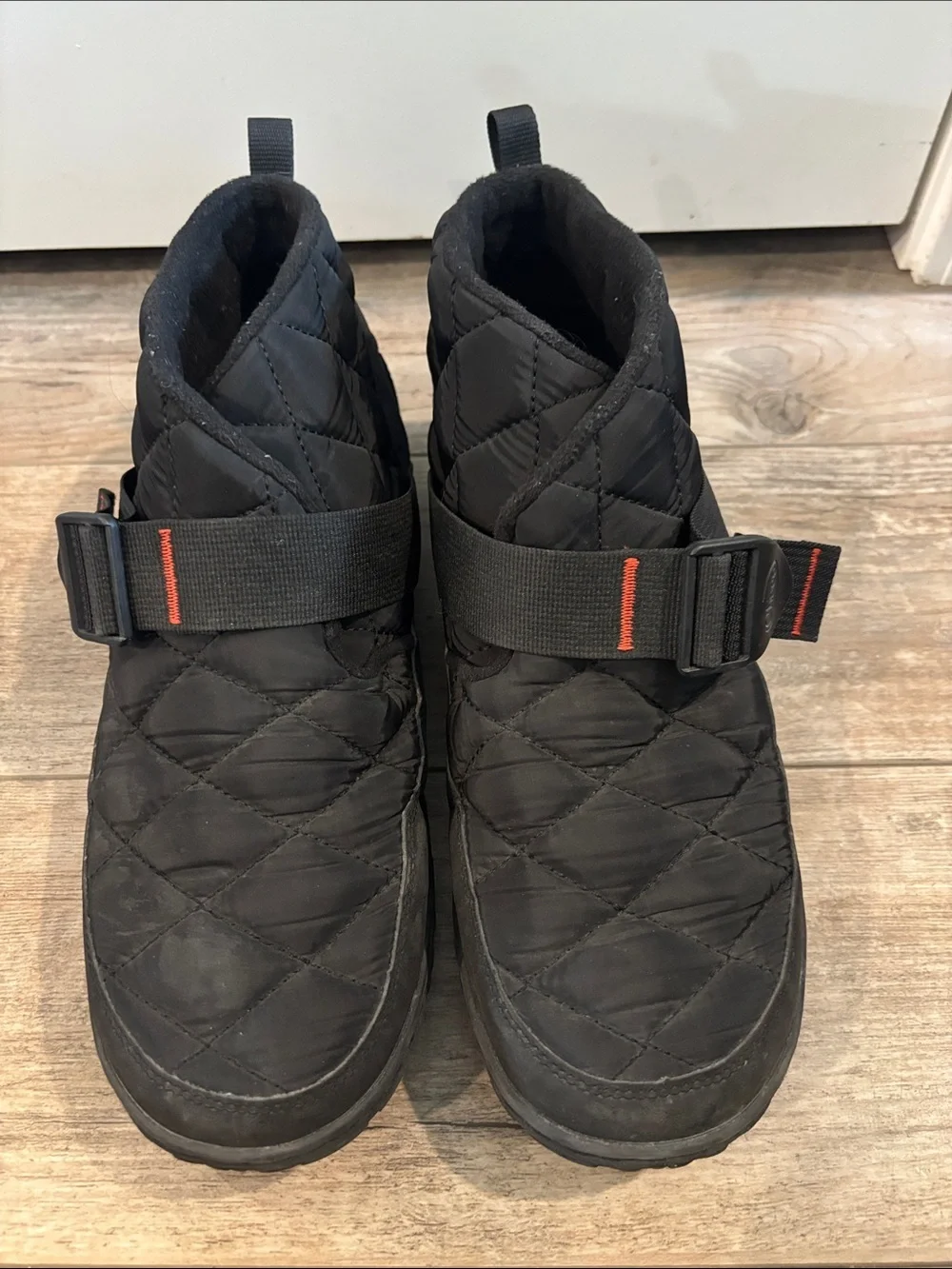 Chaco Ramble Puff Mid Black Quilted Fleece Lined Boots JCH107471 Mens 12